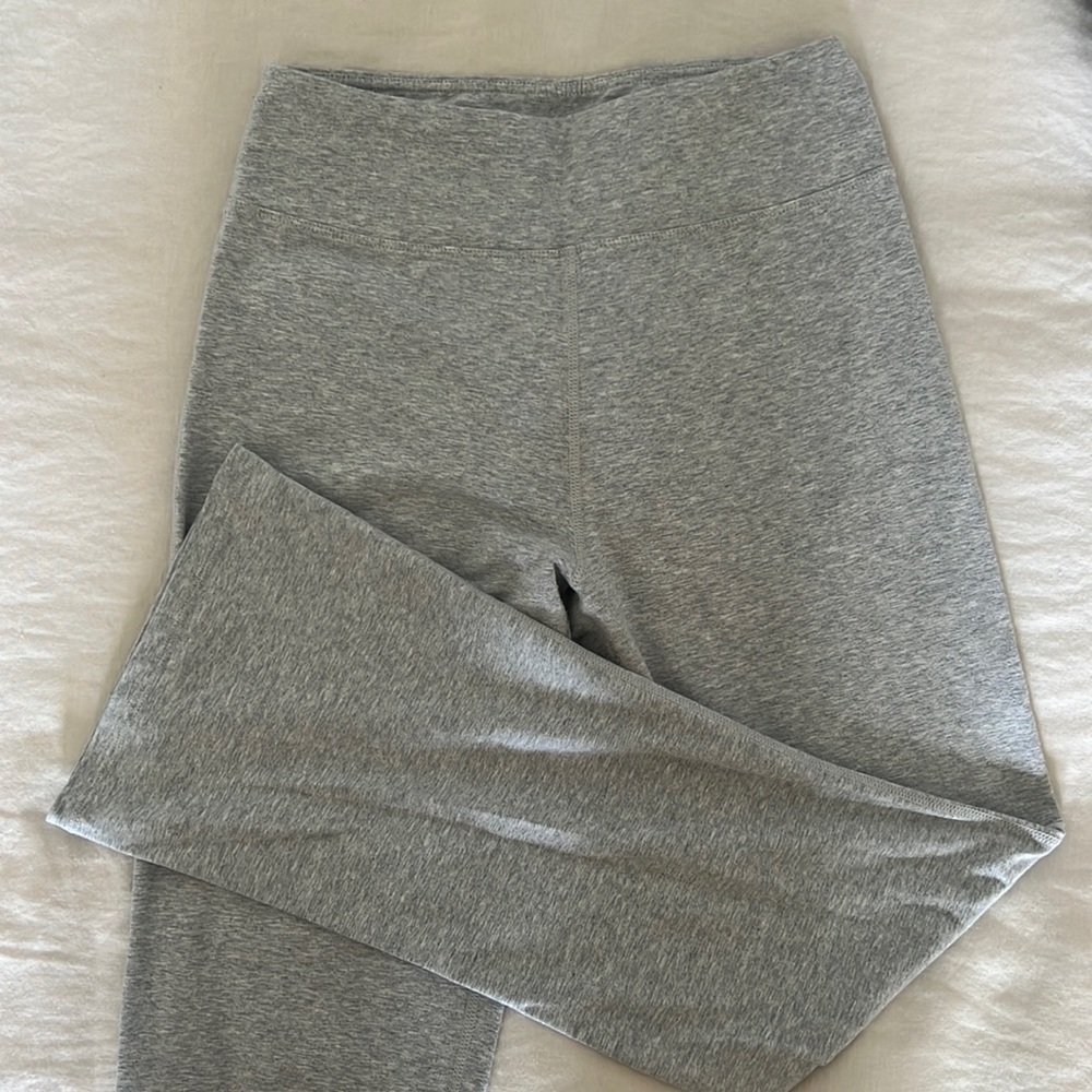 Gray flare leggings